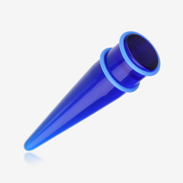 A Pair of Translucent UV Acrylic Taper-Blue